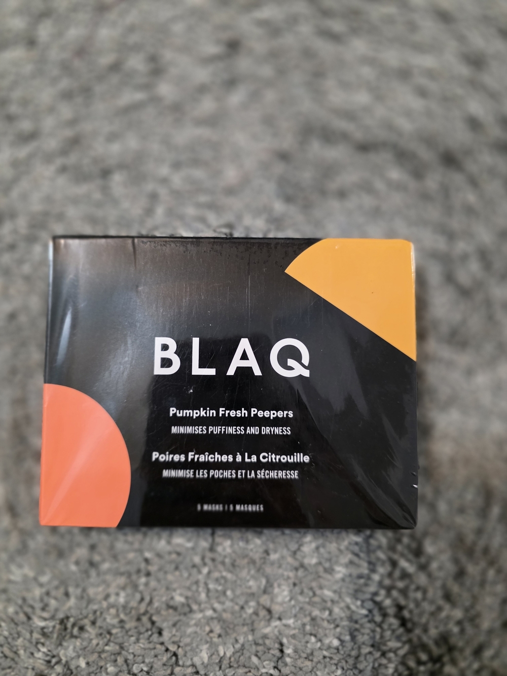 BLAQ Pumpkin Fresh Peepers Eye Mask - Black & Orange